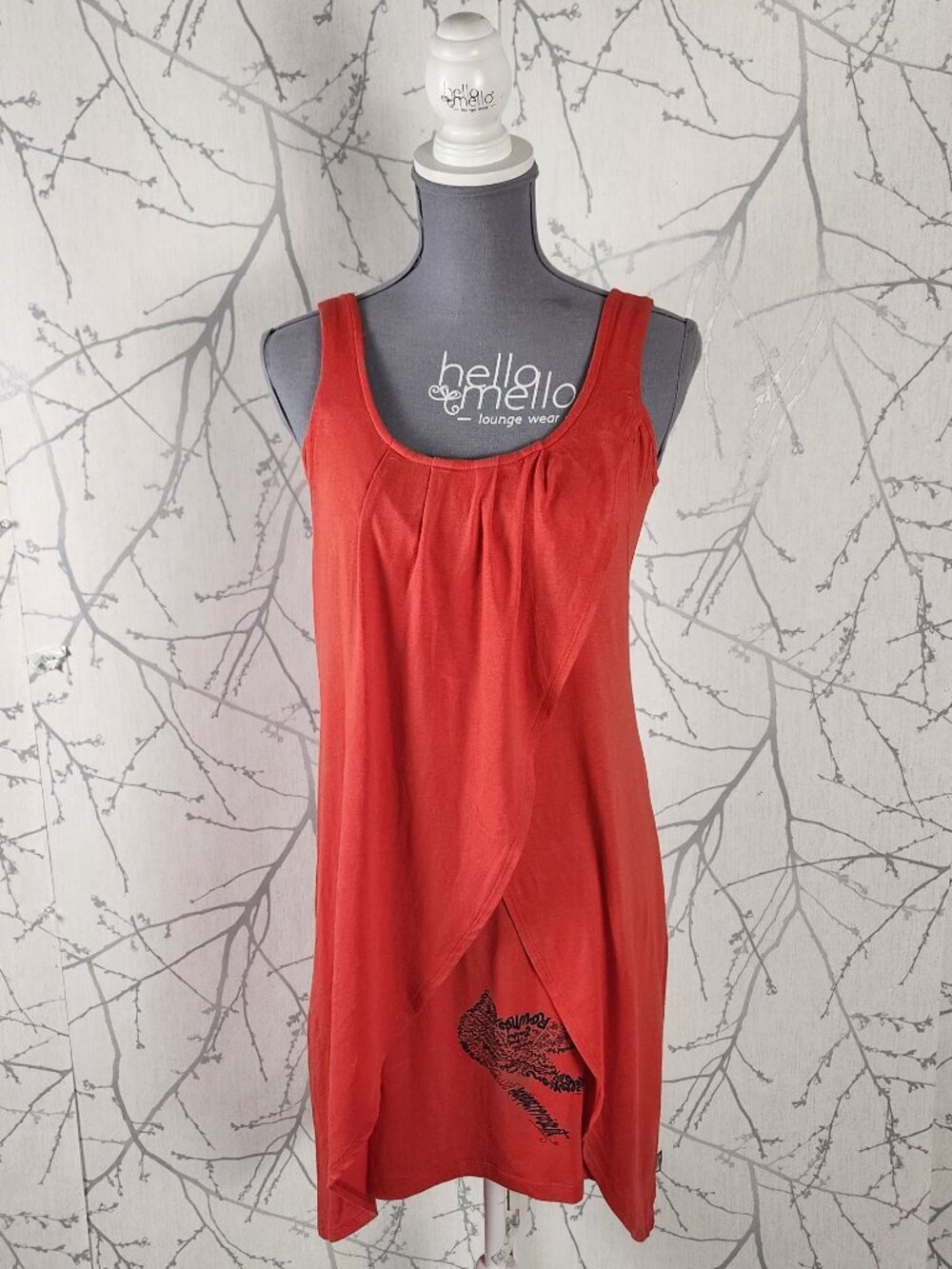 Message Factory Bamboo Cotton Stretch Jersey Tulip Drape Dress
